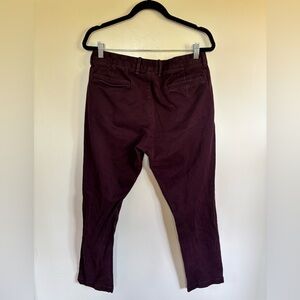J.Crew Stretch Chino Pants W33 L32 – Burgundy / Aubergine